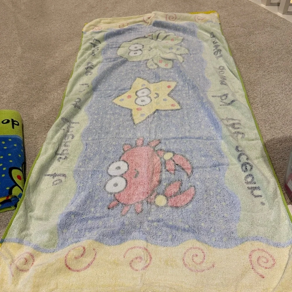 Colorful Ocean-Themed Towel Bundle